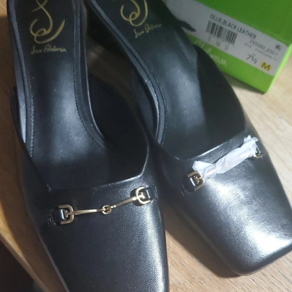 Sam Edelman Ollie Black Leather Shoes - Picture 5 of 6